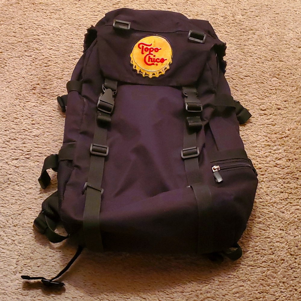 Black Topo Chico Backpack